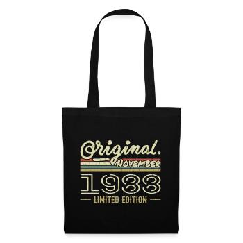 Novembre 1988 - Cadeau Anniversaire Novembre 1988 - Sac en tissu - noir - Devant