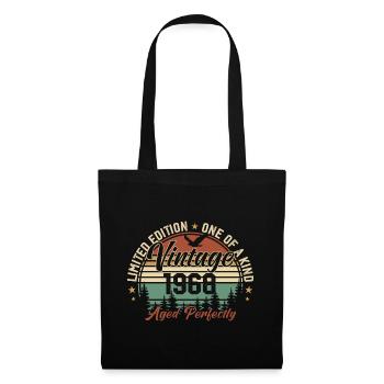 Vintage 1968 Rétro 1968 Cadeau D'anniversaire 1968 - Sac en tissu - noir - Devant