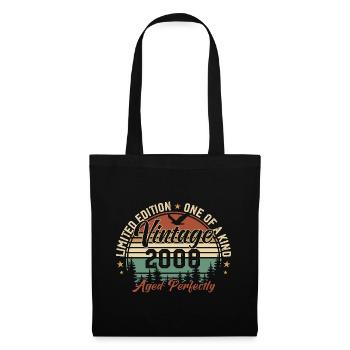 Vintage 2008 Retro 2008 Birthday Gift 2008 - Tote Bag - black - Front