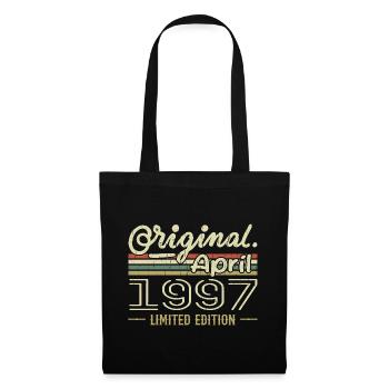 Avril 1997 Cadeau 28e Anniversaire Avril 1997 - Sac en tissu - noir - Devant