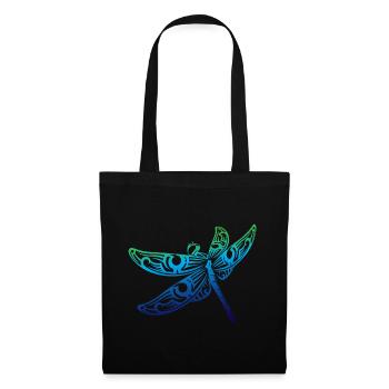 Magical Colorful Dragonfly T-shirt - Insect Lover - Sac en tissu - noir - Devant