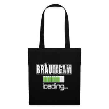 Brautigam loading Junggesellennabschied JGA - Stoffbeutel - Schwarz - Vorne