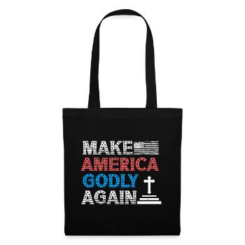Make America Godly Again Love God's Faith - Tote Bag - black - Front