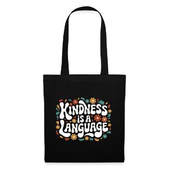 Altruisme Don désintéressé Donner d’école - Sac en tissu - noir - Devant