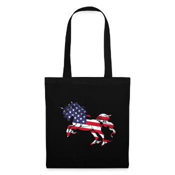 American Unicorn Women Girls 4 juillet - Sac en tissu - noir - Devant