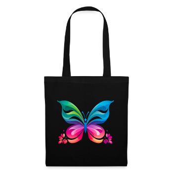 Rainbow Butterfly - Tote Bag - black - Front