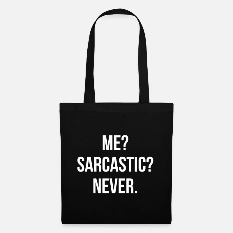 Sarcastic quote - Tote Bag - black