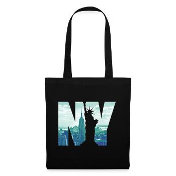New York City Liberty - Sac en tissu - noir - Devant