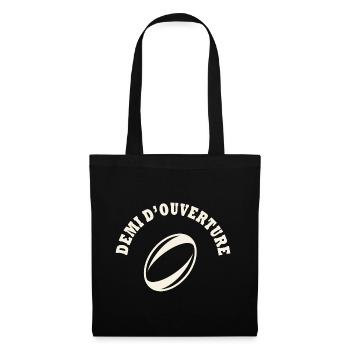rugby position demi d ouverture équipe rugby - Sac en tissu - noir - Devant