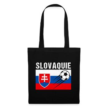 Slovakia Flag Slovak Football Gift - Tote Bag - black - Front