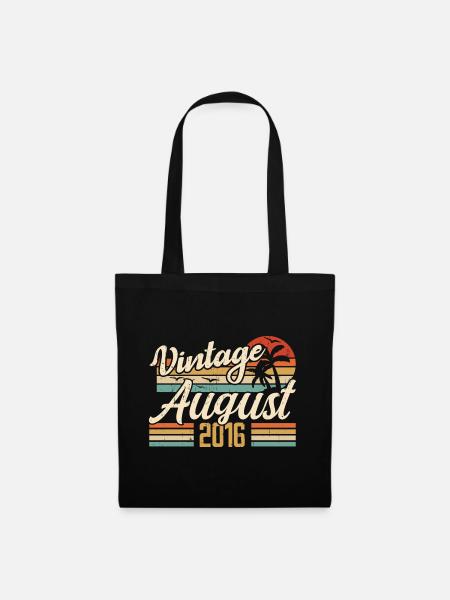 August 2016 Jubiläum 2016 - August Legends Geschenk - Stoffbeutel - Schwarz