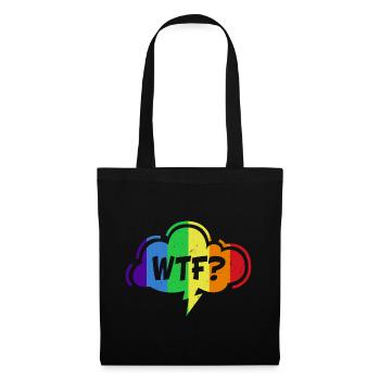 WTF Rainbow Graphic - Tote Bag - black - Front