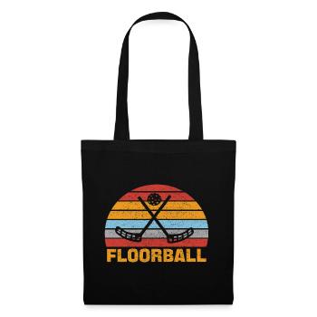 Floorball Unihockey Hockey Hobby Sport Vintage - Tote Bag - black - Front