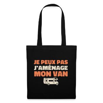 Je peux pas j'aménage mon van - Sac en tissu - noir - Devant