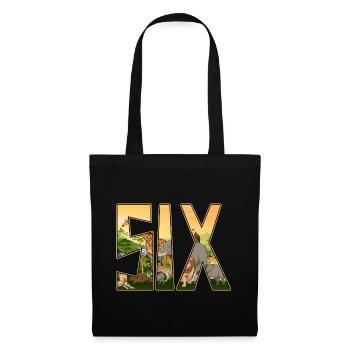 Jungle birthday zoo animal 6 years old - Tote Bag - black - Front