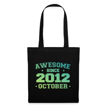 Octobre 2012 - Cadeau Anniversaire Octobre 2012 - Sac en tissu - noir - Devant