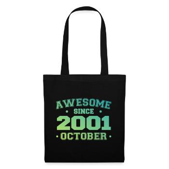 October 2001 - October 2001 Birthday Gift - Tote Bag - black - Front