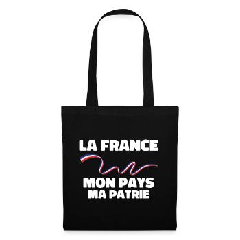 Patriote la france mon pays ma patrie - Sac en tissu - noir - Devant