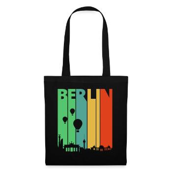 Vintage Retro Berlin.Germany. Cityscape. Skyline. - Tote Bag - black - Front