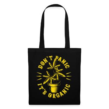 Cannabis Biologique - Sac en tissu - noir - Devant