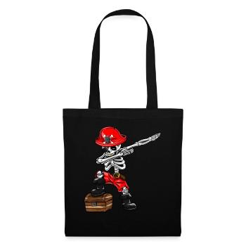 Dabbing Skeleton Pirate Carnival Carnival Costume - Tote Bag - black - Front