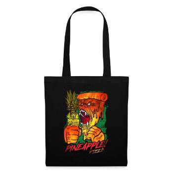 Gorilla Ananas Anti Pizza Hawaï Cadeau Haters - Sac en tissu - noir - Devant