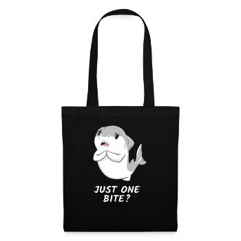 Juste une morsure requin blanc faim requin cadeau - Sac en tissu - noir - Devant