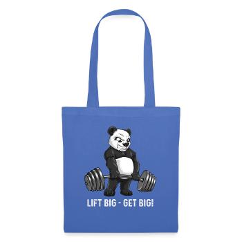 Lift big get big motivation panda gift workout - Tote Bag - light blue - Front