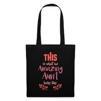 Amazing aunt gift best aunt favorite aunt - Tote Bag - black - Front