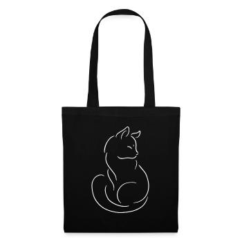Silhouette Cat Gift Cat Owner Kitten - Tote Bag - black - Front