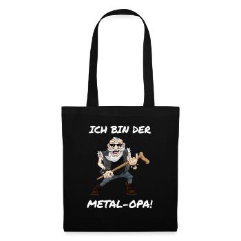 Je suis le metal grand-père heavy metal rocker grand-père - Sac en tissu - noir - Devant