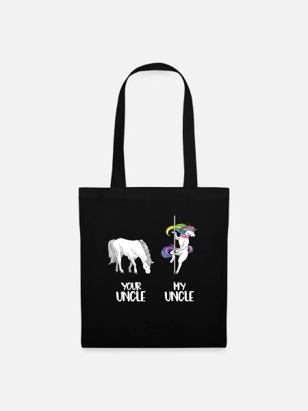 Your Uncle my Uncle LGBT Einhorn LGBTQ homosexuell - Stoffbeutel - Schwarz