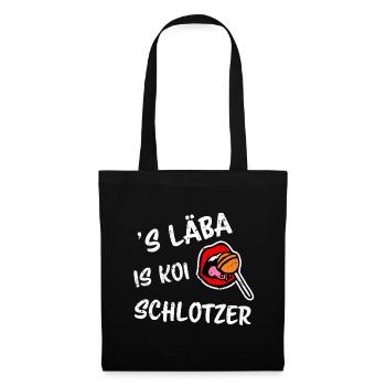 koi Schlotzer funny Swabian saying - Tote Bag - black - Front