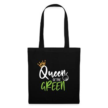 Golf Golfer Golfplatz Golfspieler Queen Geschenk - Stoffbeutel - Schwarz - Vorne