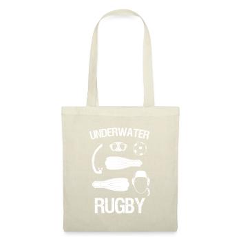 Unterwasser Rugby cooles Wassersport Geschenk UWR - Stoffbeutel - Natur - Vorne