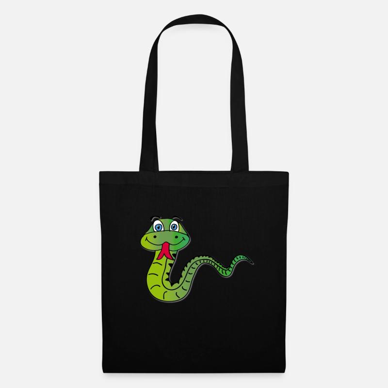 Serpent - Sac en tissu - noir