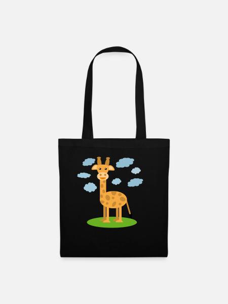 giraffe - Tote Bag - black