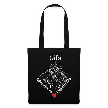 Life Adventures Experience - Adventure Tee - Stoffbeutel - Schwarz - Vorne