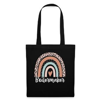 Boilermaker Rainbow Leopard Funny Boilermaker - Tote Bag - black - Front
