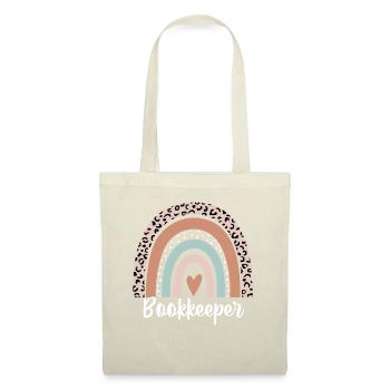 Comptable Arc-en-ciel Léopard Drôle Comptable - Sac en tissu - nature - Devant