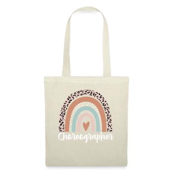 Chorégraphe Rainbow Leopard Chorégraphe drôle - Sac en tissu - nature - Devant