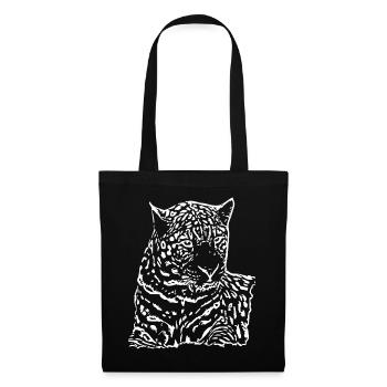 Leopard White - Tote Bag - black - Front