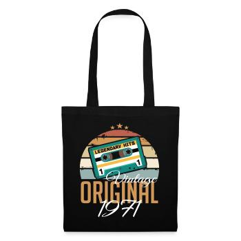Millésime 1971 Né Original 1971 Anniversaire - Sac en tissu - noir - Devant