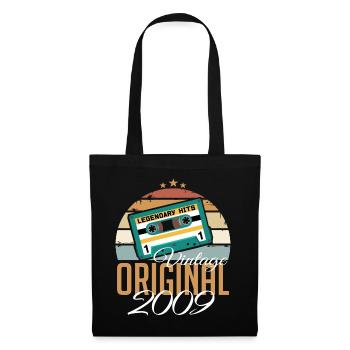 Vintage 2009 Born Original 2009 Birthday - Tote Bag - black - Front