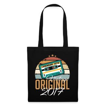 Vintage 2017 Born Original 2017 Birthday - Tote Bag - black - Front