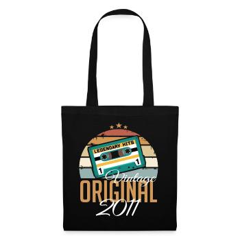 Vintage 2011 Born Original 2011 Birthday - Tote Bag - black - Front
