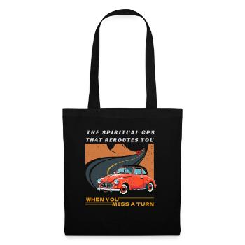 Vintage Red Car with GPS - Tote Bag - black - Front