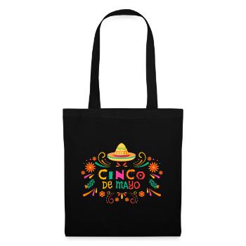 Sombrero Fiesta Cheerful Cinco De Mayo - Tote Bag - black - Front