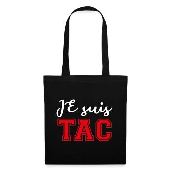 Je Suis TAC -TIC et TAC- TIC TAC Duo Drôle Cadeau - Sac en tissu - noir - Devant