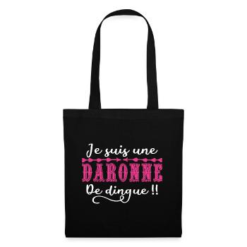 Je suis une daronne de dingue !! - Sac en tissu - noir - Devant